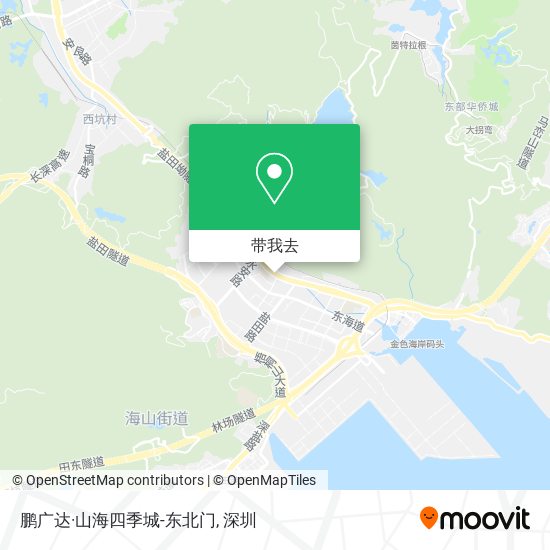 鹏广达·山海四季城-东北门地图