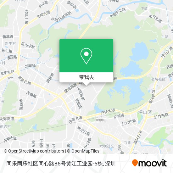 同乐同乐社区同心路85号黄江工业园-5栋地图