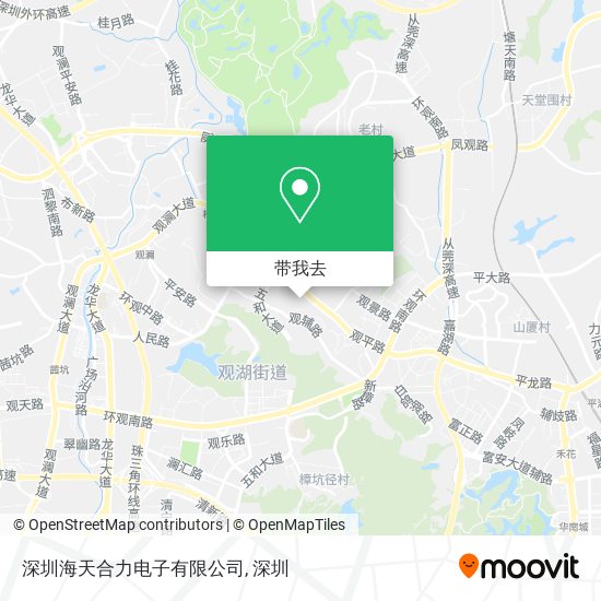 深圳海天合力电子有限公司地图