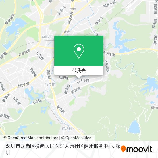 深圳市龙岗区横岗人民医院大康社区健康服务中心地图