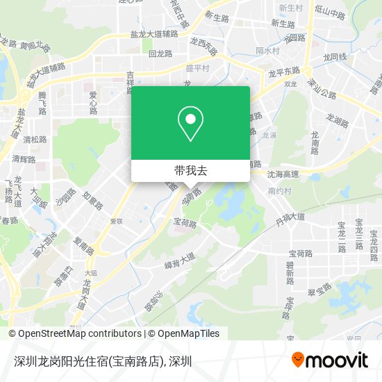 深圳龙岗阳光住宿(宝南路店)地图