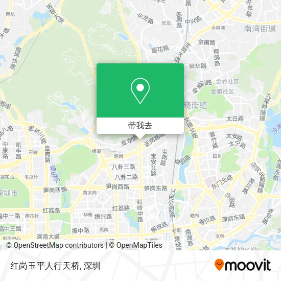 红岗玉平人行天桥地图