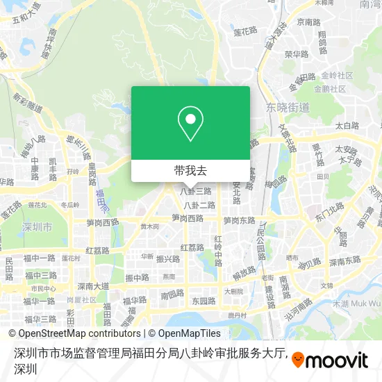 深圳市市场监督管理局福田分局八卦岭审批服务大厅地图
