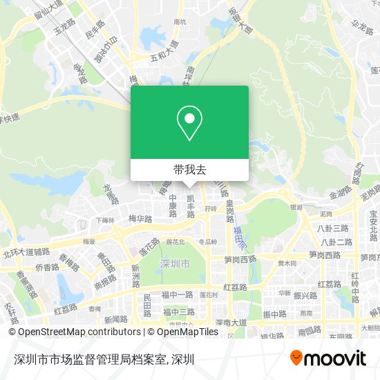 深圳市市场监督管理局档案室地图