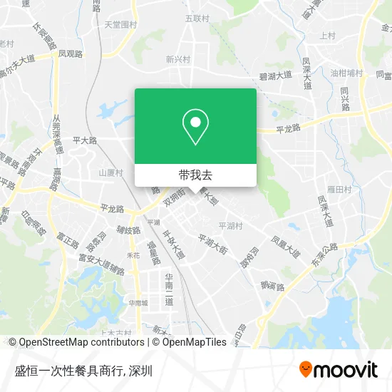 盛恒一次性餐具商行地图