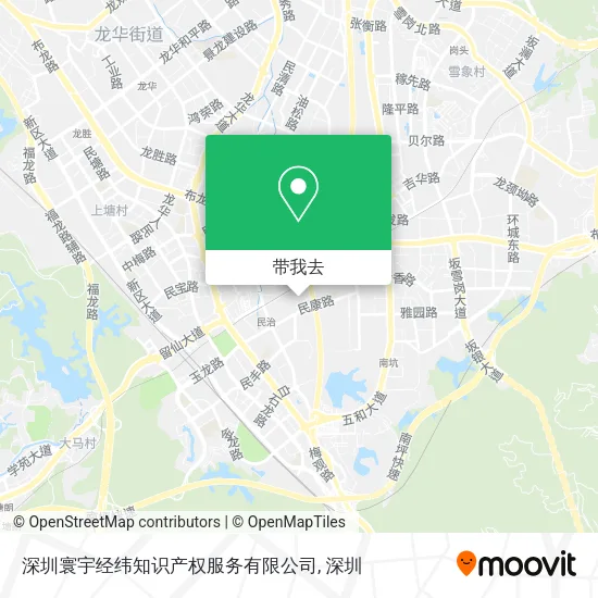 深圳寰宇经纬知识产权服务有限公司地图