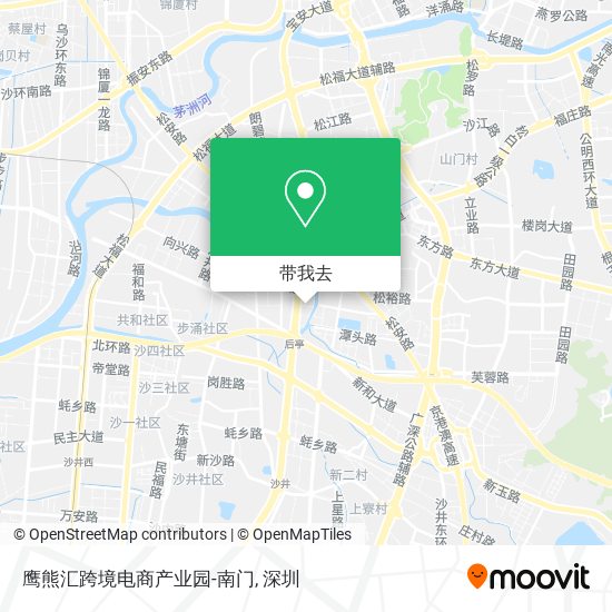 鹰熊汇跨境电商产业园-南门地图