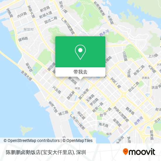 陈鹏鹏卤鹅饭店(宝安大仟里店)地图