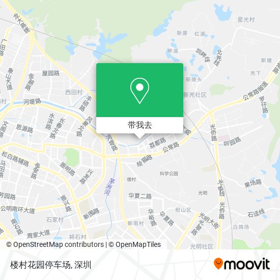 楼村花园停车场地图