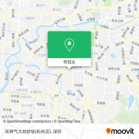 坏脾气大叔炒饭(松岗店)地图