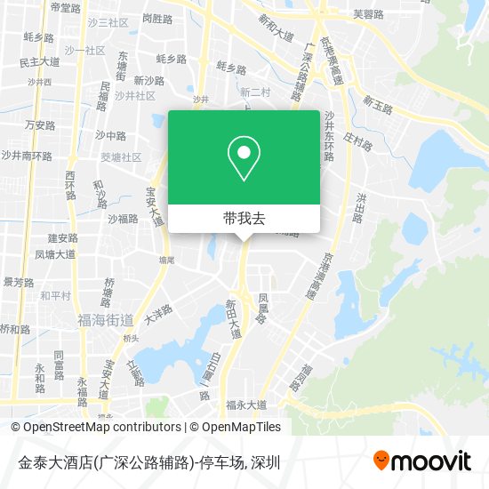金泰大酒店(广深公路辅路)-停车场地图