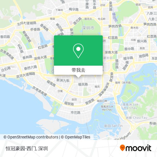 恒冠豪园-西门地图