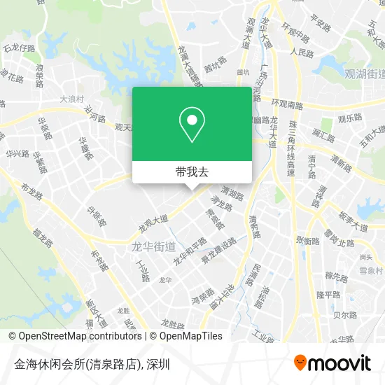 金海休闲会所(清泉路店)地图