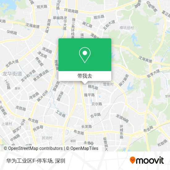 华为工业区F-停车场地图