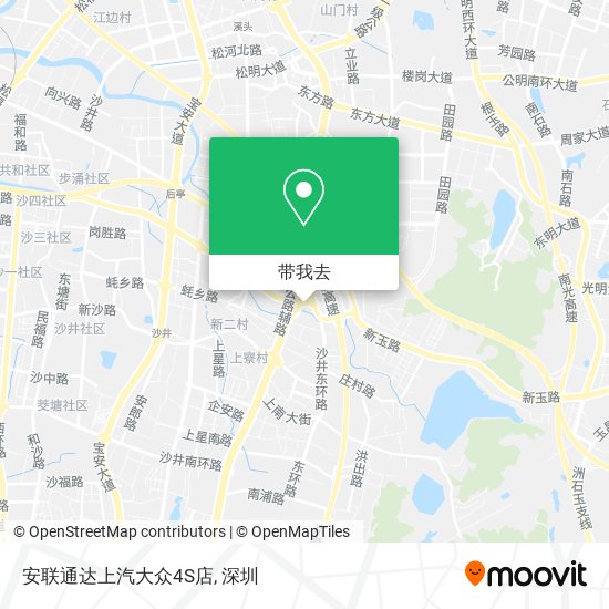 安联通达上汽大众4S店地图