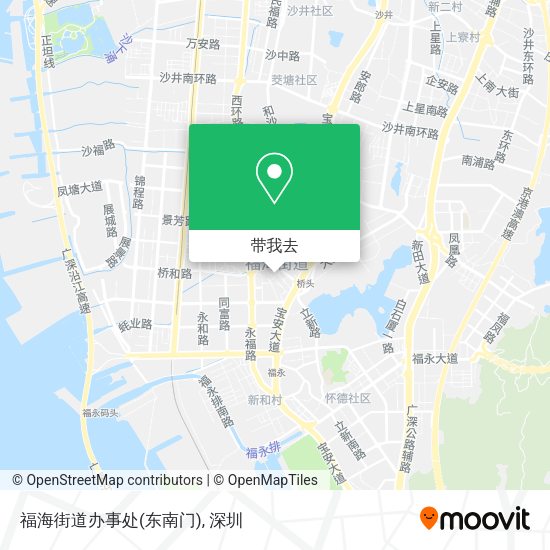 福海街道办事处(东南门)地图
