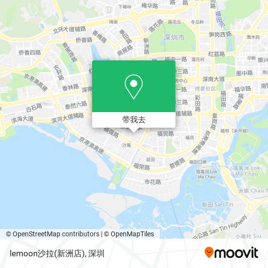 lemoon沙拉(新洲店)地图