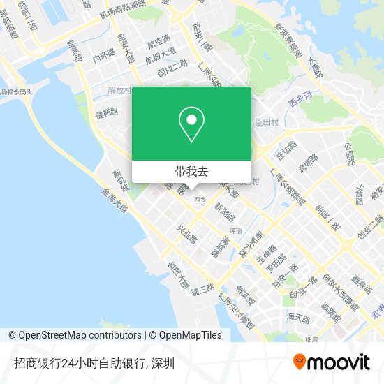 招商银行24小时自助银行地图