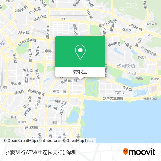 招商银行ATM(生态园支行)地图