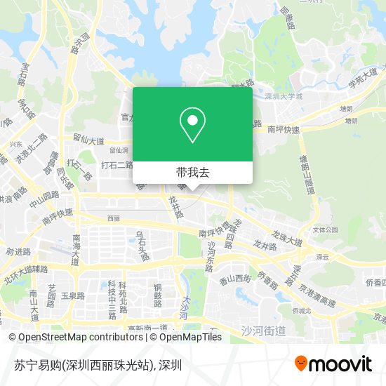 苏宁易购(深圳西丽珠光站)地图