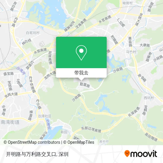 开明路与万利路交叉口地图
