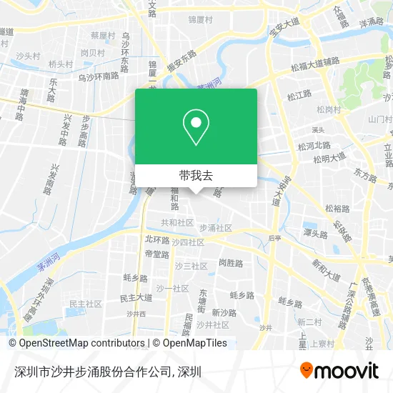 深圳市沙井步涌股份合作公司地图