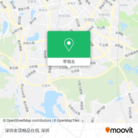 深圳友谊精品住宿地图