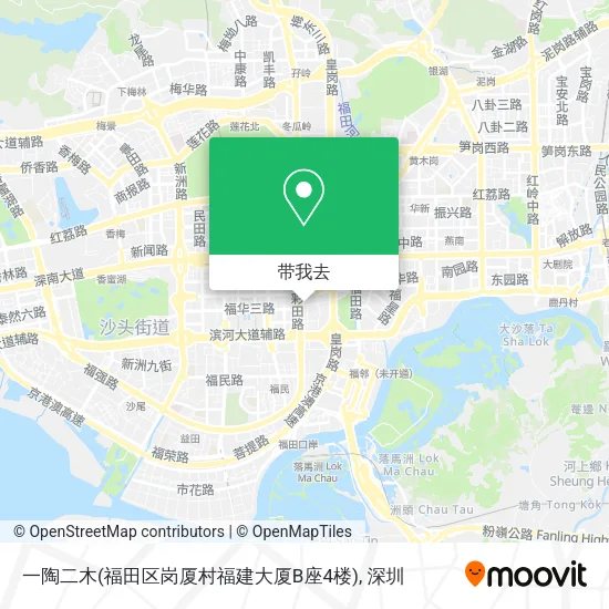 一陶二木(福田区岗厦村福建大厦B座4楼)地图