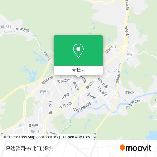 坪达雅园-东北门地图