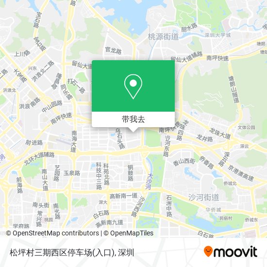 松坪村三期西区停车场(入口)地图