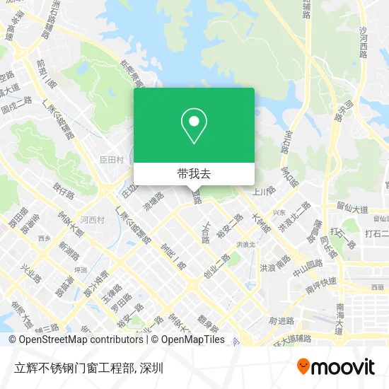 立辉不锈钢门窗工程部地图