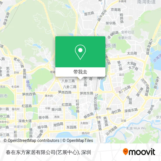 春在东方家居有限公司(艺展中心)地图