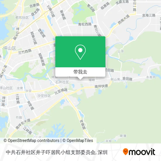 中共石井社区井子吓居民小组支部委员会地图