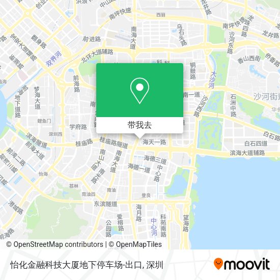 怡化金融科技大厦地下停车场-出口地图