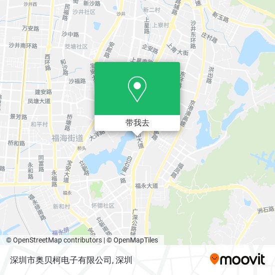 深圳市奥贝柯电子有限公司地图