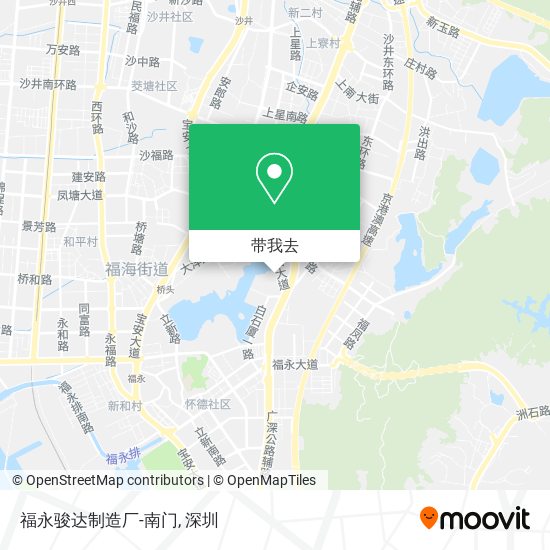 福永骏达制造厂-南门地图