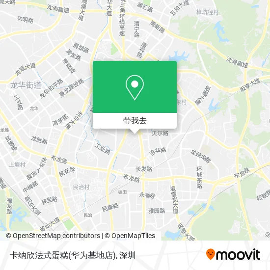 卡纳欣法式蛋糕(华为基地店)地图
