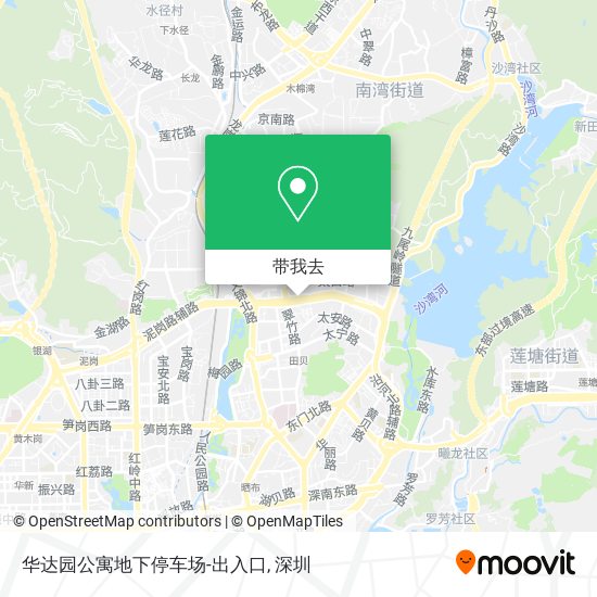 华达园公寓地下停车场-出入口地图