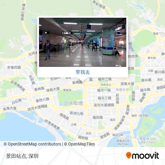 景田站点地图