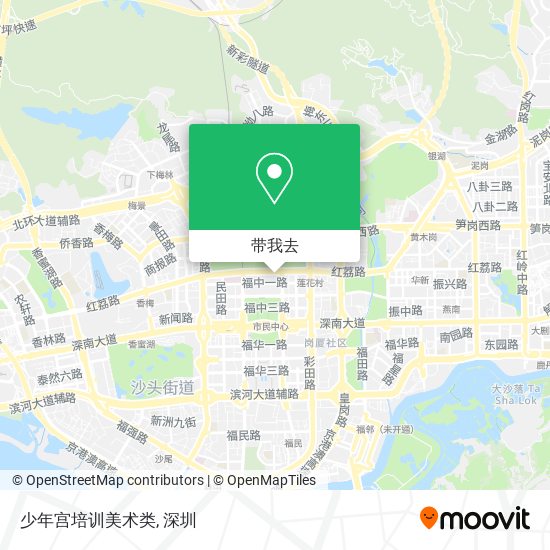 少年宫培训美术类地图