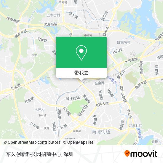 东久创新科技园招商中心地图