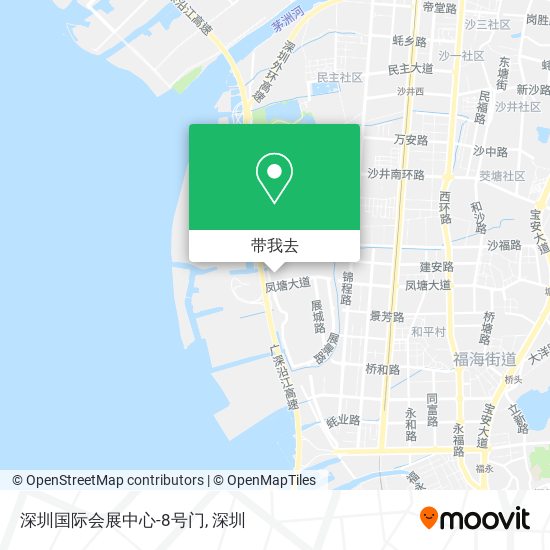 深圳国际会展中心-8号门地图