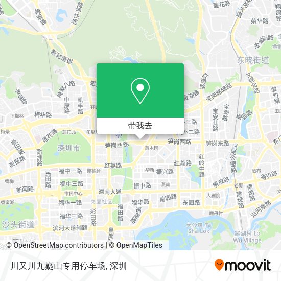川又川九嶷山专用停车场地图