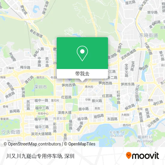 川又川九嶷山专用停车场地图
