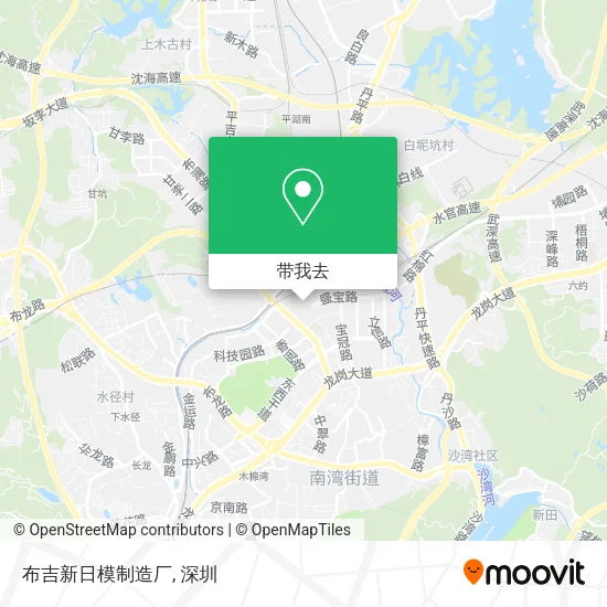 布吉新日模制造厂地图