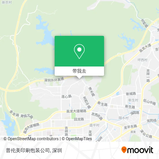 普伦美印刷包装公司地图