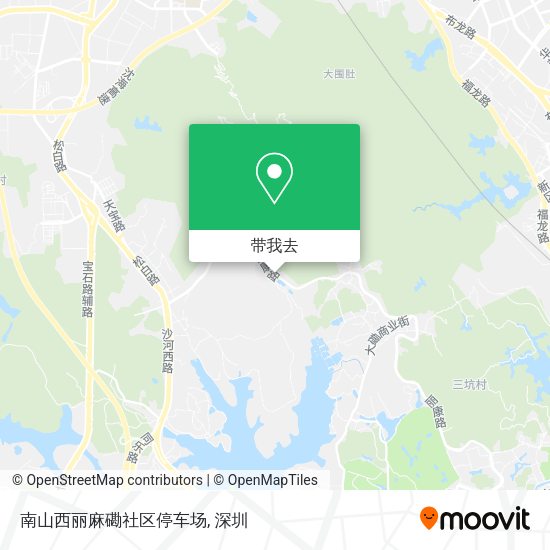 南山西丽麻磡社区停车场地图