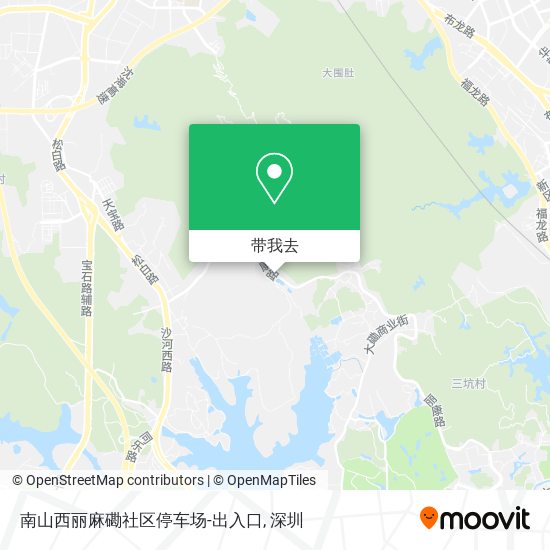 南山西丽麻磡社区停车场-出入口地图