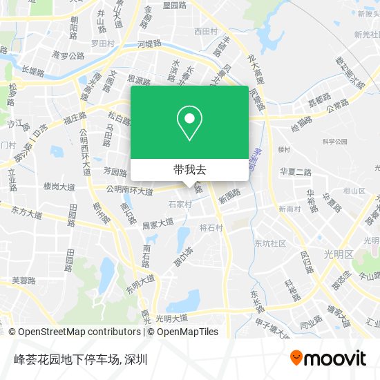 峰荟花园地下停车场地图