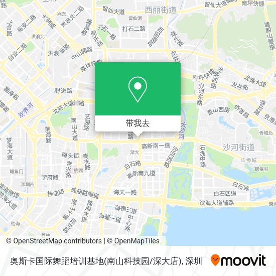 奥斯卡国际舞蹈培训基地(南山科技园/深大店)地图